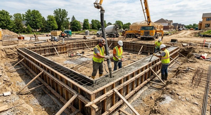 Foundation Pouring in Greenville, SC