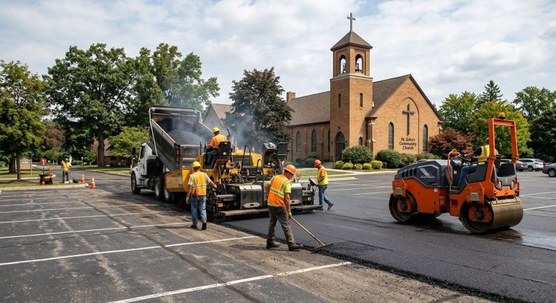 Church Parking Lot Paving in Little Rock, AR