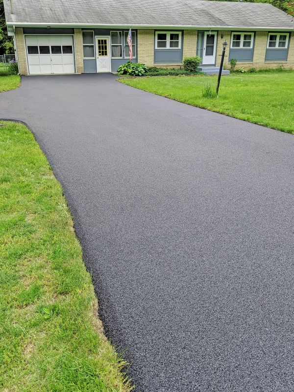 Speed Bump Installation in Driveway